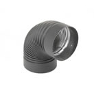 6 Inch Black Stovepipe 90 Degree Elbow
