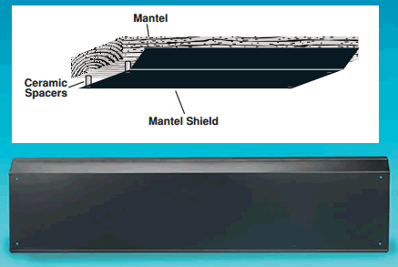 HomeSaver Mantel Shield - Black